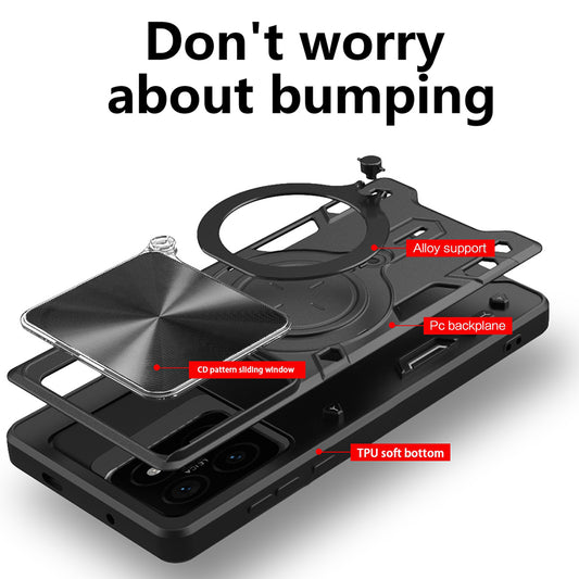 Funda para Xiaomi 14T Pro, Techsuit, CamGuard Pro, Negra