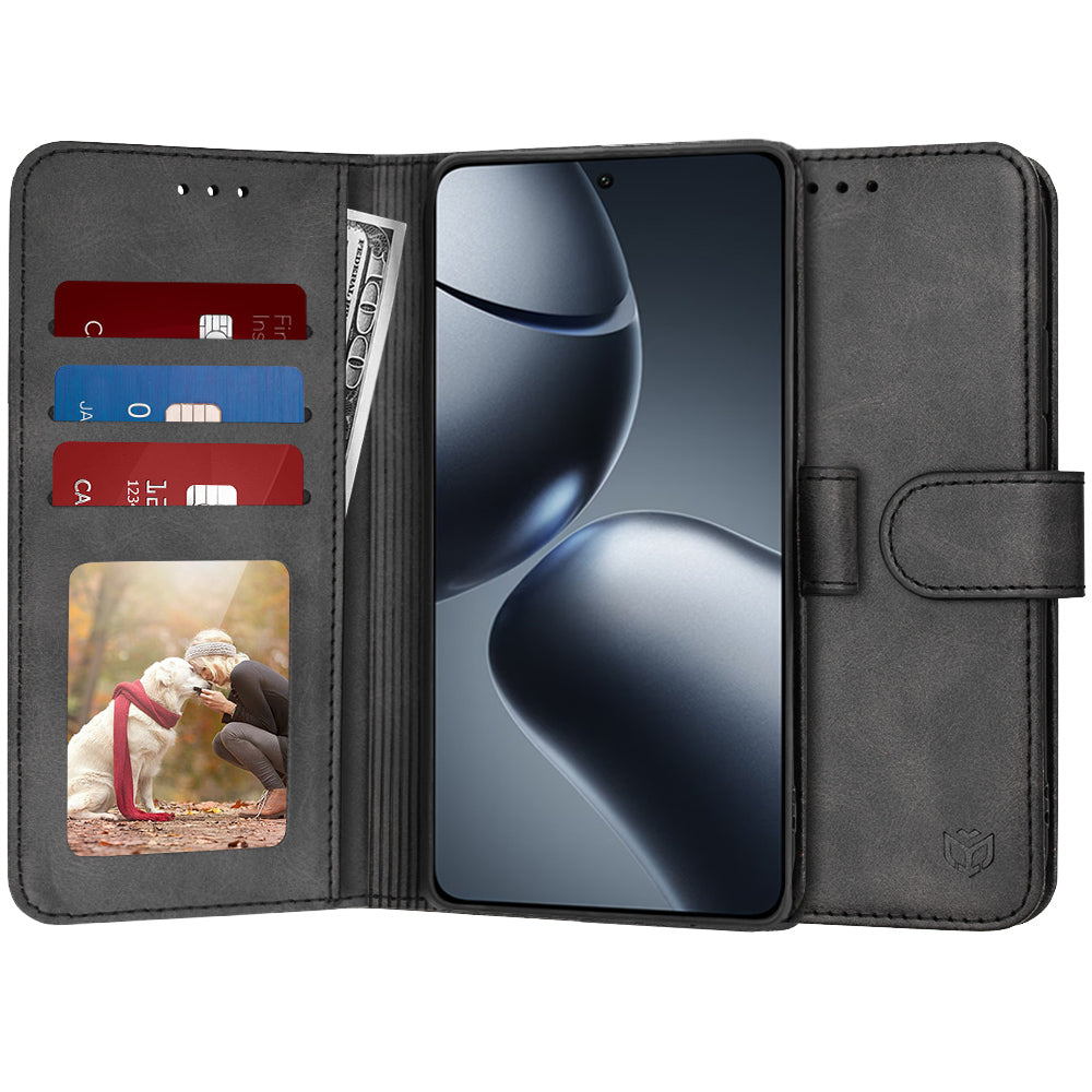 Funda para Xiaomi 14T Pro, Techsuit, Diary Book, Negra
