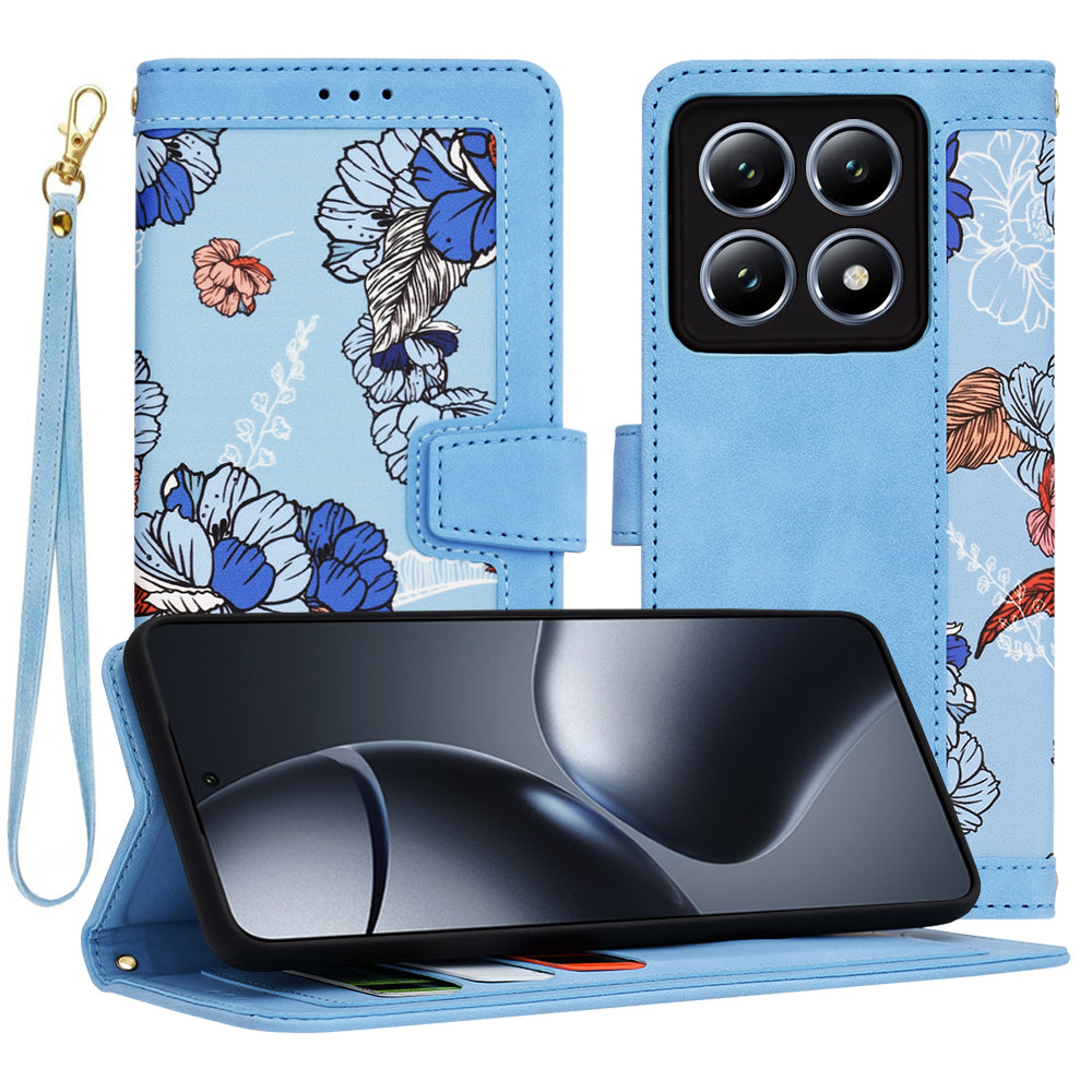 Funda para Xiaomi 14T Pro, Techsuit, FlipCraft, Azul