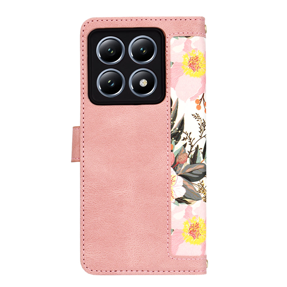 Funda para Xiaomi 14T Pro, Techsuit, FlipCraft, Rosa