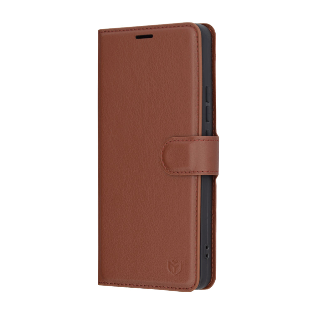Funda para Xiaomi 14T Pro, Techsuit, Leather Folio, Marrón