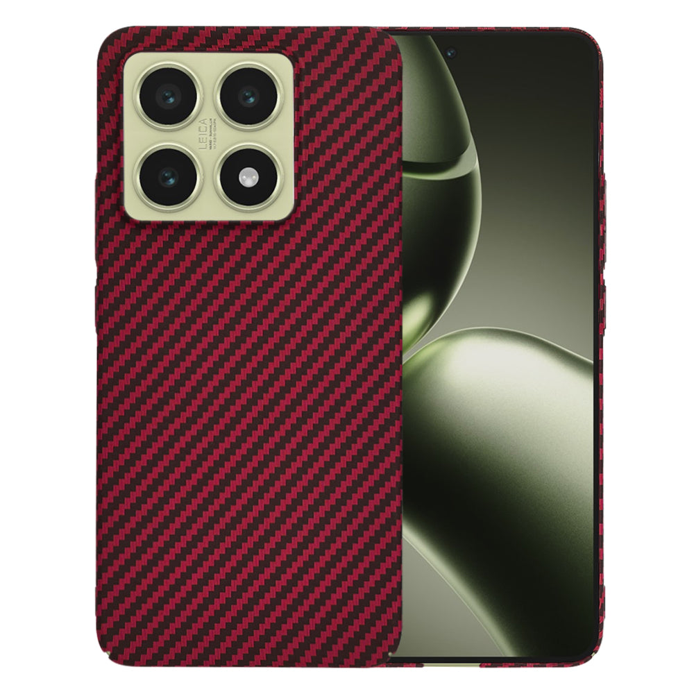 Funda para Xiaomi 14T, Techsuit, Carbonite FiberShell, Roja