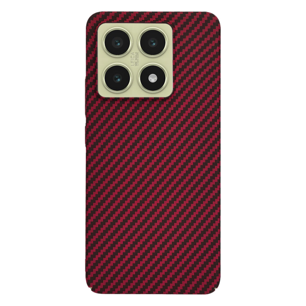 Funda para Xiaomi 14T, Techsuit, Carbonite FiberShell, Roja