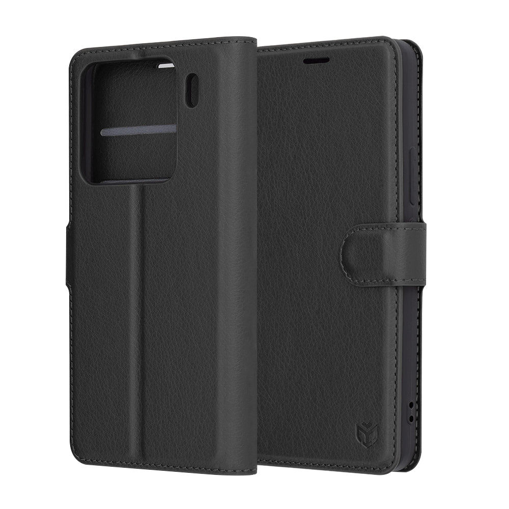 Funda para Xiaomi 15 Pro, Techsuit, Leather Folio, Negra