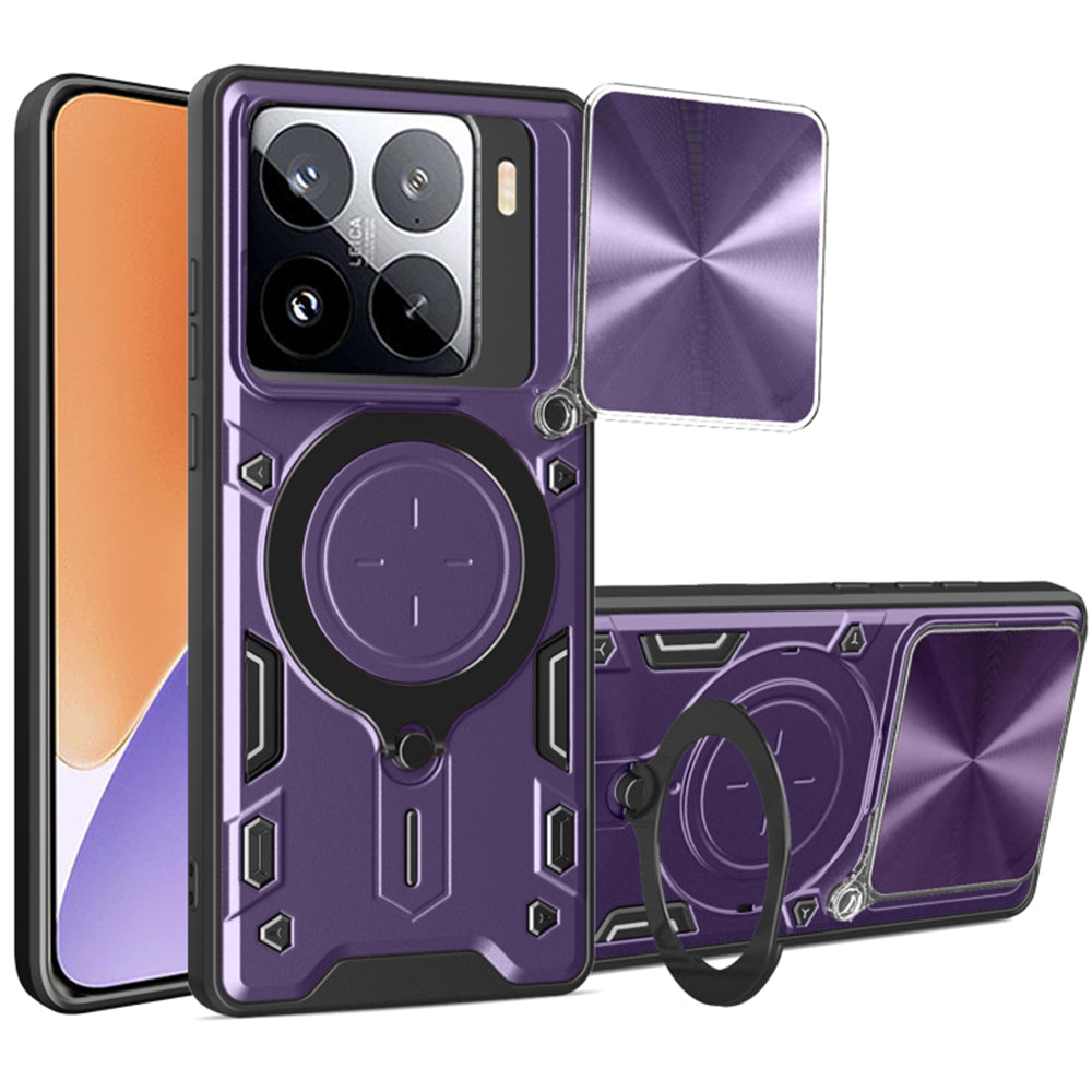 Funda para Xiaomi 15, Techsuit, CamGuard Pro, Morado