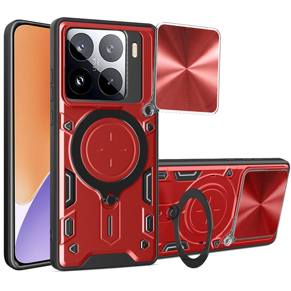 Funda para Xiaomi 15, Techsuit, CamGuard Pro, Roja