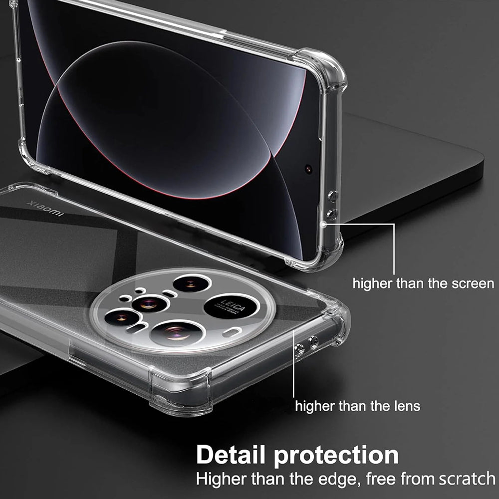Funda para Xiaomi 15 Ultra, Techsuit, Transparente a prueba de golpes, Transparente