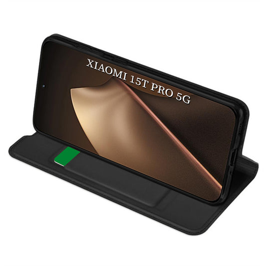 Funda para Xiaomi 15T Pro, Techsuit, Magskin Book, Negra