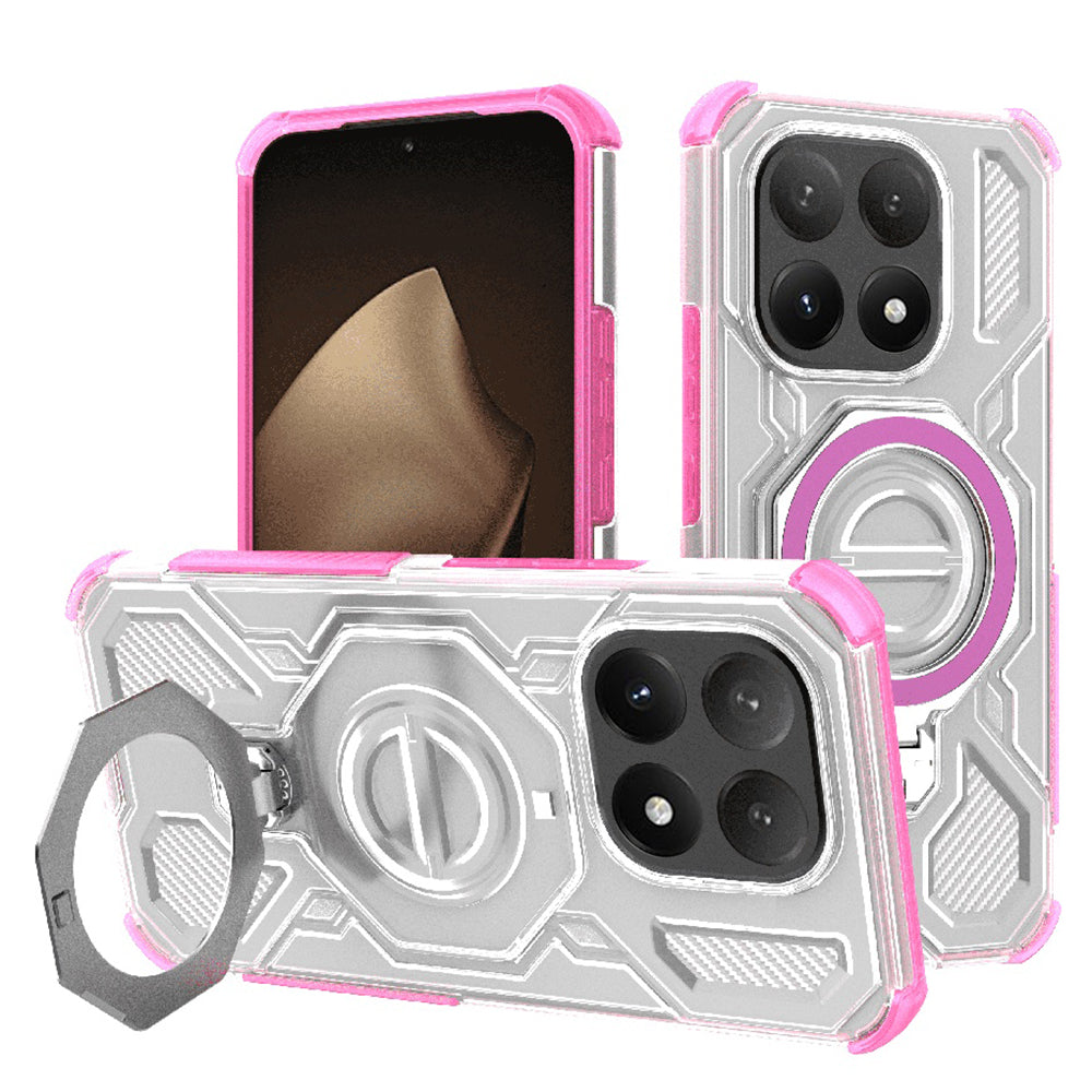 Funda para Xiaomi 15T, Techsuit, Carbon Shield Pro, Rosa.