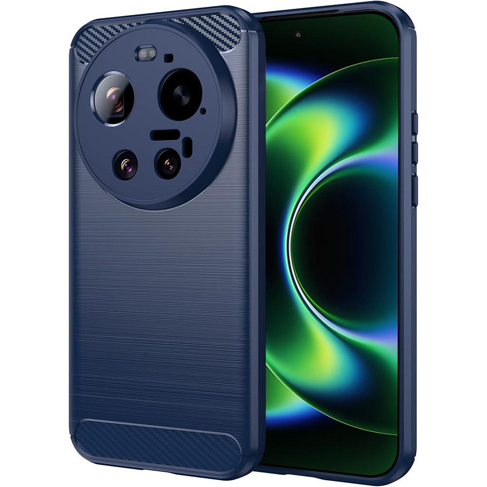 Case for Xiaomi 17 Ultra, Techsuit, Carbon, Blue