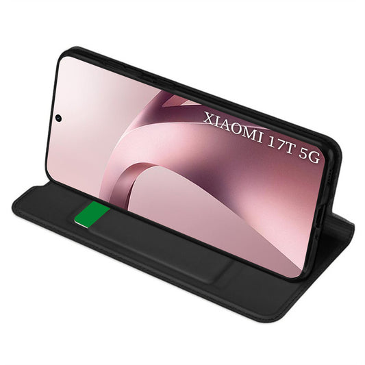 Funda para Xiaomi 17T, Techsuit, Magskin Book, Negra