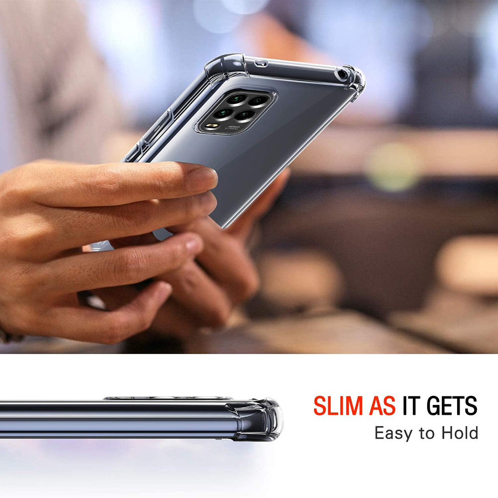 Funda para Xiaomi Mi 10 Lite 5G, Techsuit, Antigolpes Transparente, Transparente