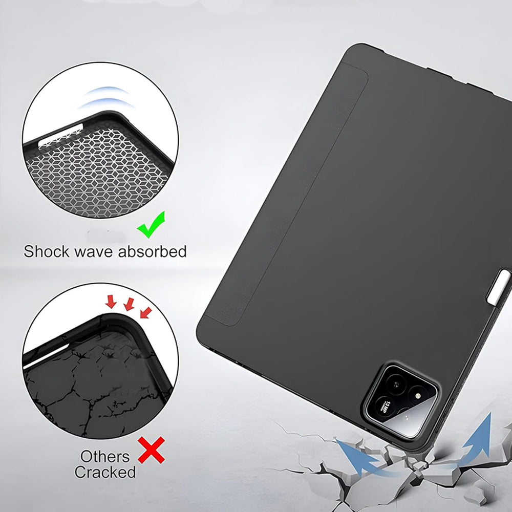 Funda para Xiaomi Pad 7 / 7 Pro, Techsuit, Flex Trifold, Negra