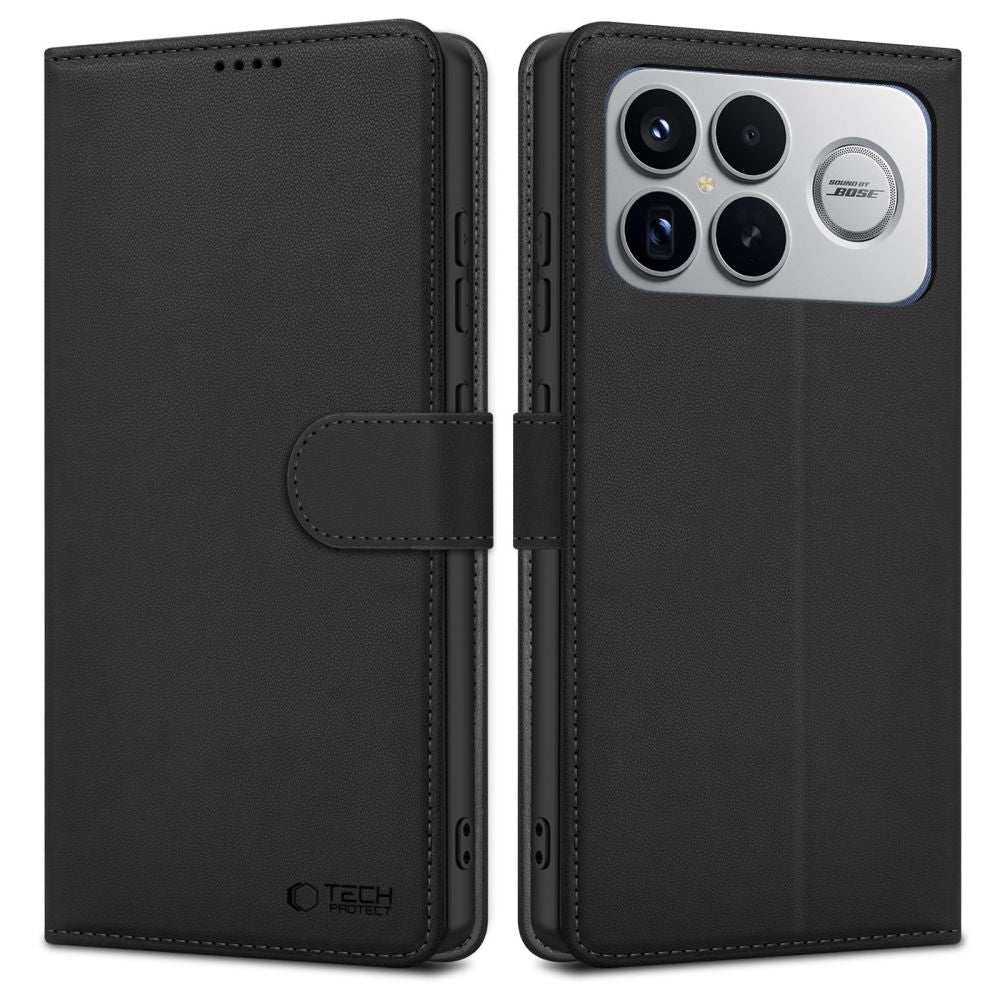 Funda para Xiaomi Poco F8 Ultra, Tech-Protect, Wallet, Negra