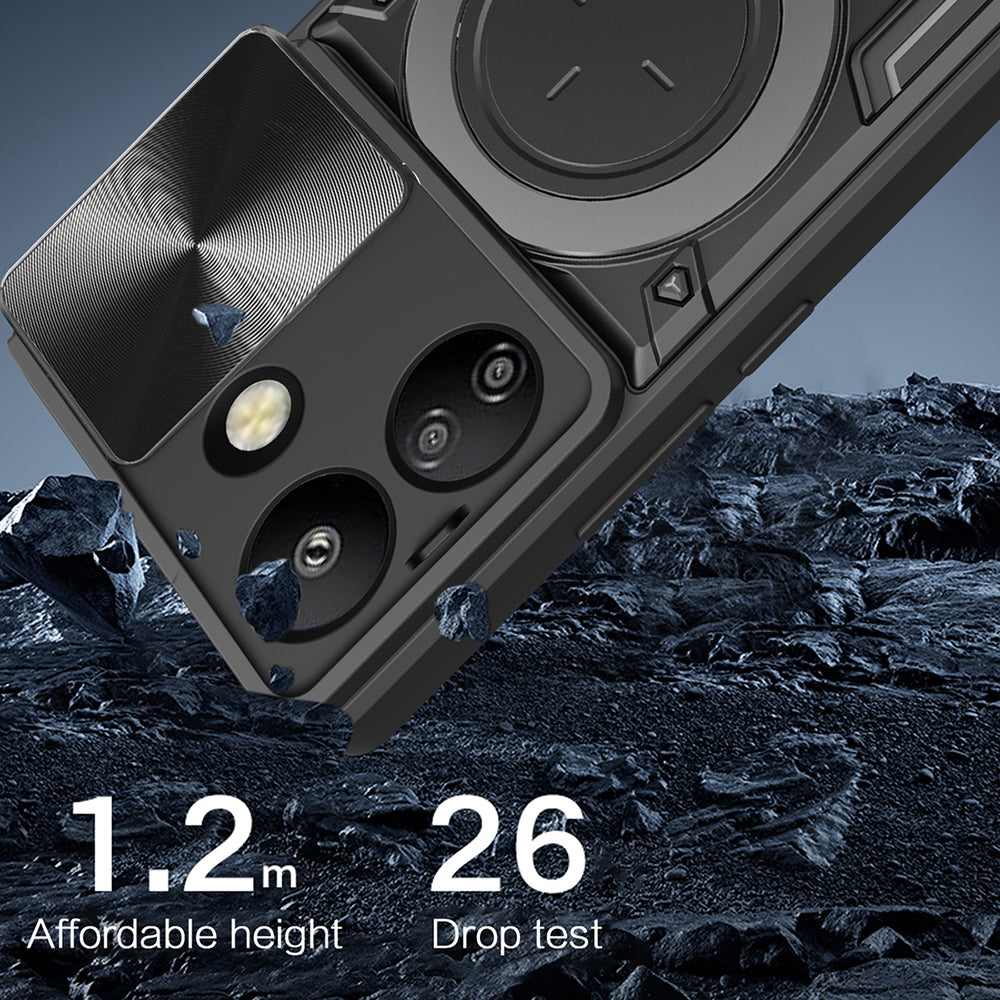 Funda para Xiaomi Poco C65 / Redmi 13C, Techsuit, CamGuard Pro, Negra