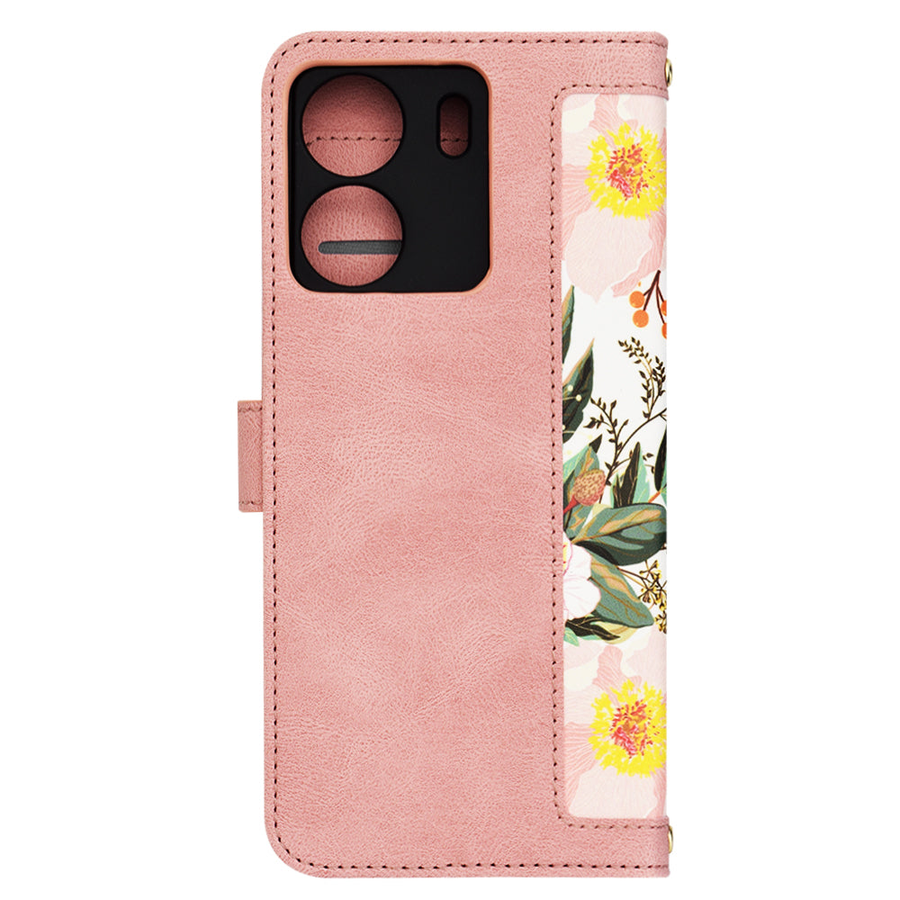Funda para Xiaomi Poco C65 / Redmi 13C, Techsuit, FlipCraft, Rosa
