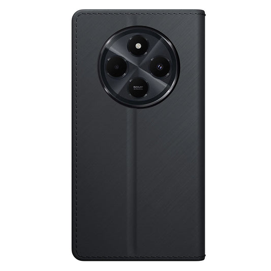Funda para Xiaomi Poco C75 / Redmi 14C, 3MK, Cartera, Negra