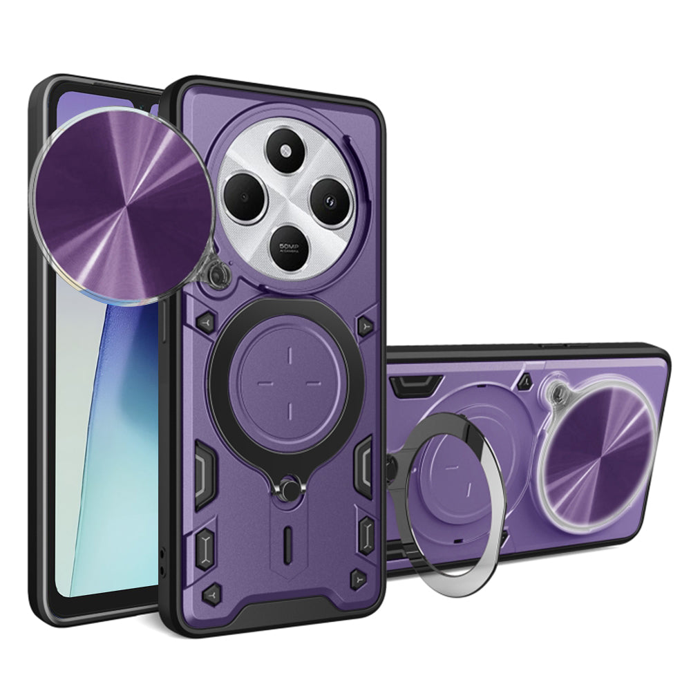Funda para Xiaomi Poco C75 / Redmi 14C, Techsuit, CamGuard Pro, Morado
