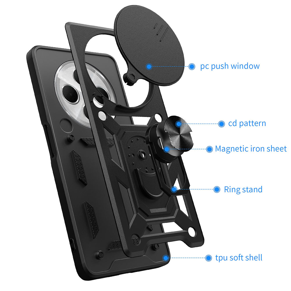 Funda para Xiaomi Poco C75 / Redmi 14C, Techsuit, CamShield, Negra