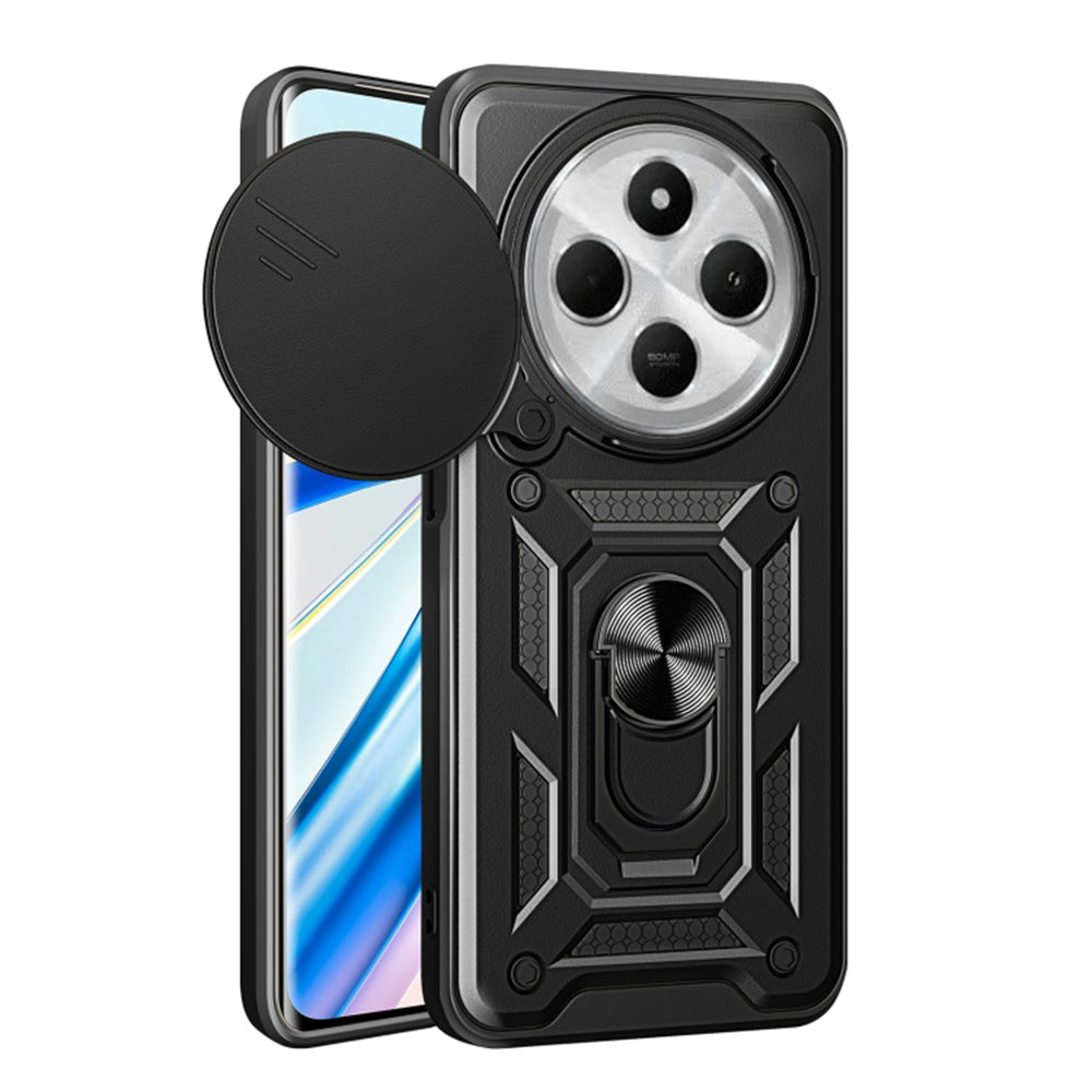 Funda para Xiaomi Poco C75 / Redmi 14C, Techsuit, CamShield, Negra
