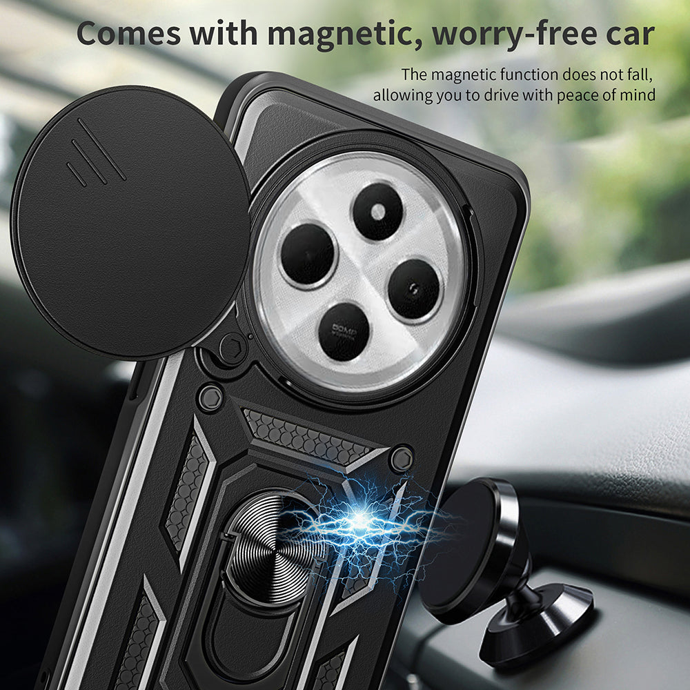 Funda para Xiaomi Poco C75 / Redmi 14C, Techsuit, CamShield, Negra