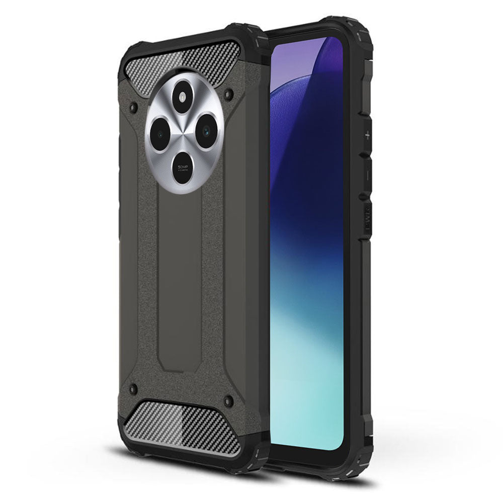 Funda para Xiaomi Poco C75 / Redmi 14C, Techsuit, Hybrid Armor, Negra