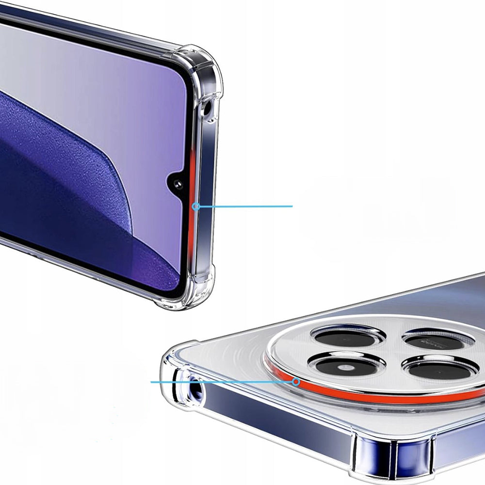 Funda para Xiaomi Poco C75 / Redmi 14C, Techsuit, Transparente a prueba de golpes, Transparente