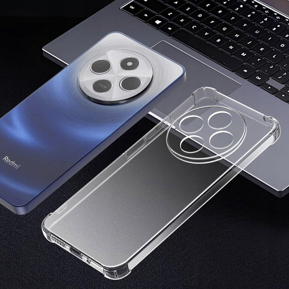 Funda para Xiaomi Poco C75 / Redmi 14C, Techsuit, Transparente a prueba de golpes, Transparente