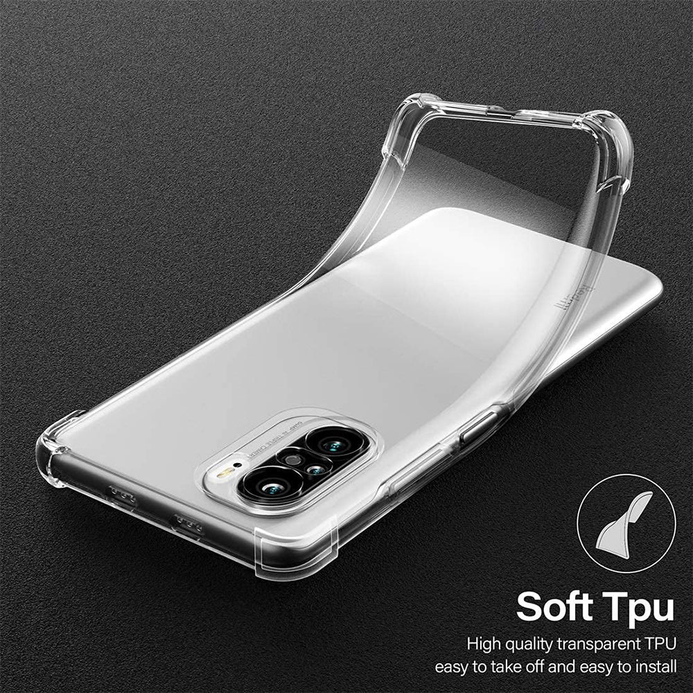 Funda para Xiaomi Poco F3 / Mi 11i, Techsuit, Transparente a prueba de golpes, Transparente