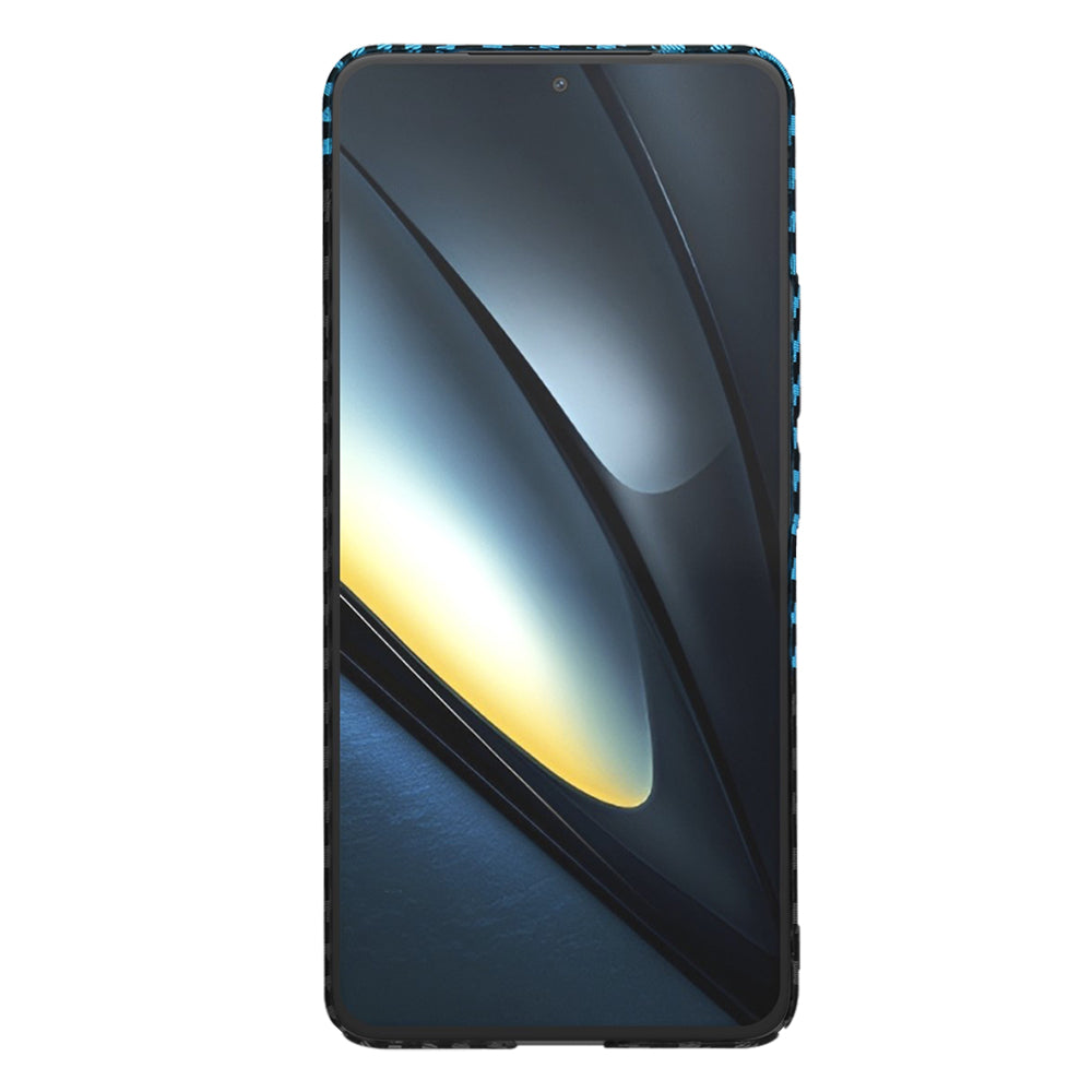 Funda para Xiaomi Poco F6 Pro, Techsuit, Carbonite FiberShell, Negra Bleu