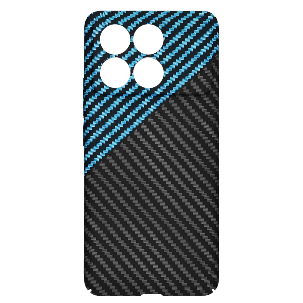Funda para Xiaomi Poco F6 Pro, Techsuit, Carbonite FiberShell, Negra Bleu