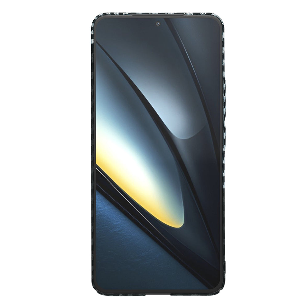 Funda para Xiaomi Poco F6 Pro, Techsuit, Carbonite FiberShell, Negra Gris