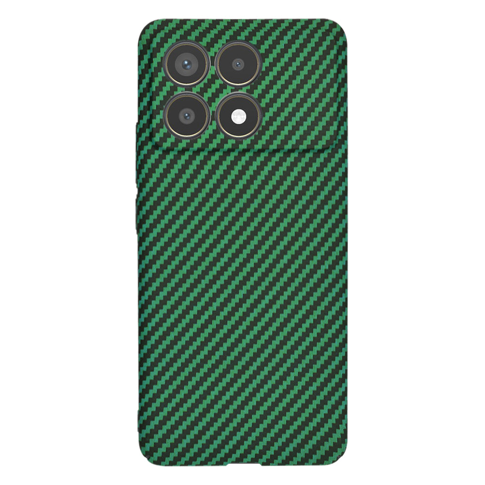 Funda para Xiaomi Poco F6 Pro, Techsuit, Carbonite FiberShell, Verde