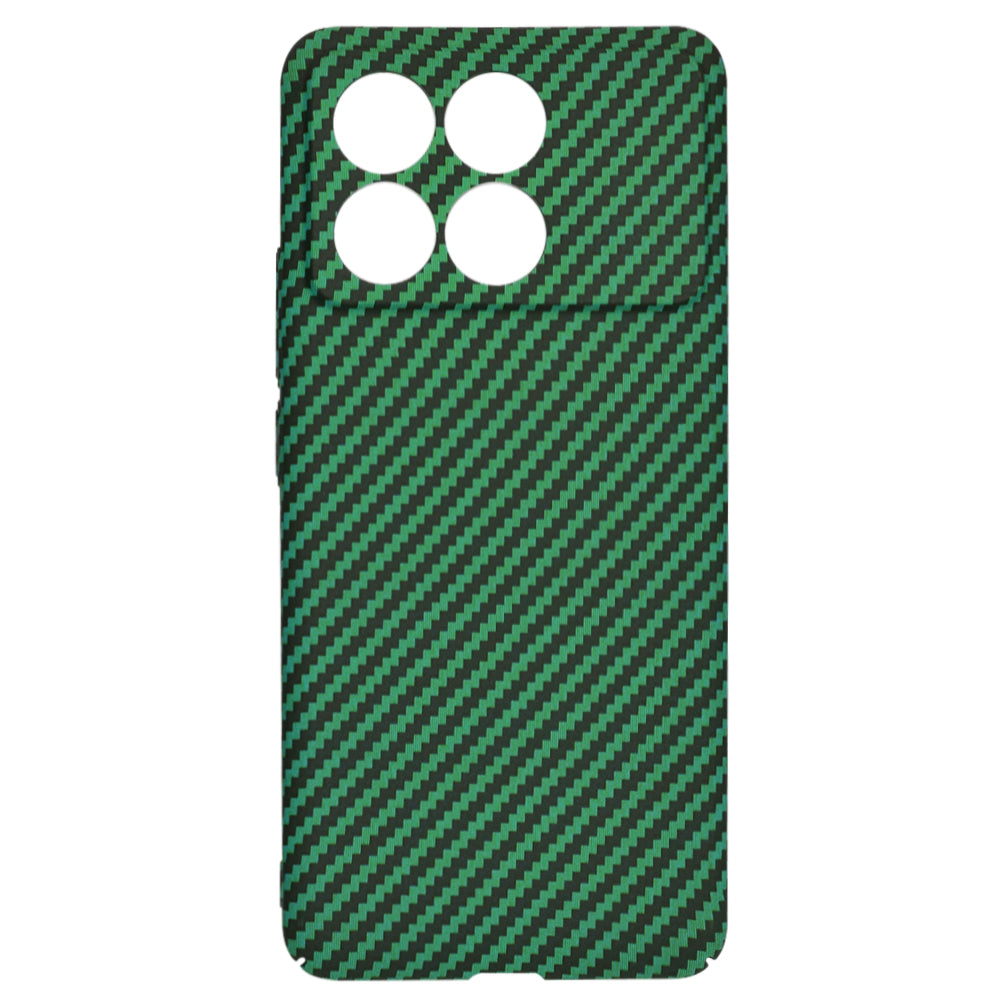 Funda para Xiaomi Poco F6 Pro, Techsuit, Carbonite FiberShell, Verde