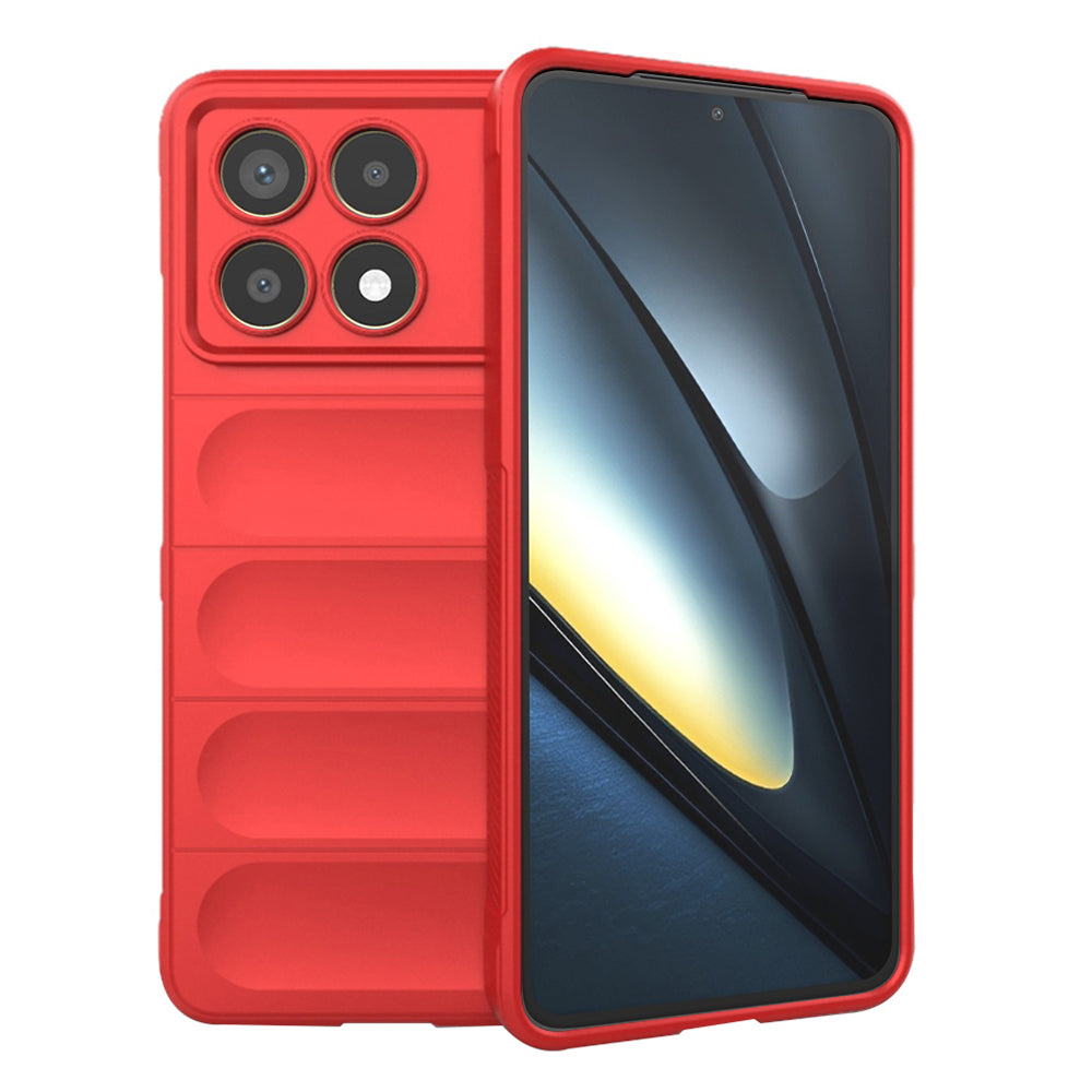 Funda para Xiaomi Poco F6 Pro, Techsuit, Magic Shield, Roja