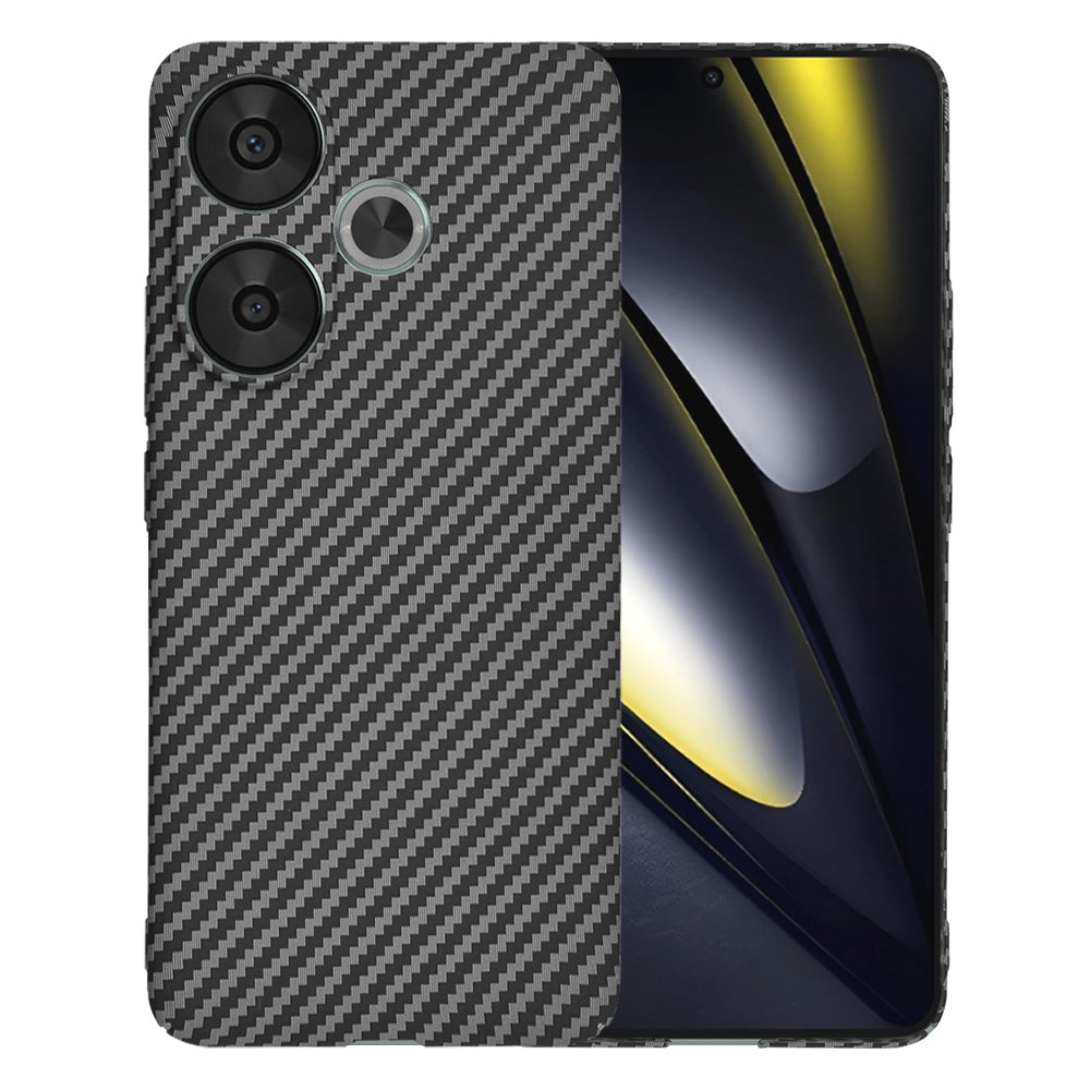 Funda para Xiaomi Poco F6, Techsuit, Carbonite FiberShell, Negra