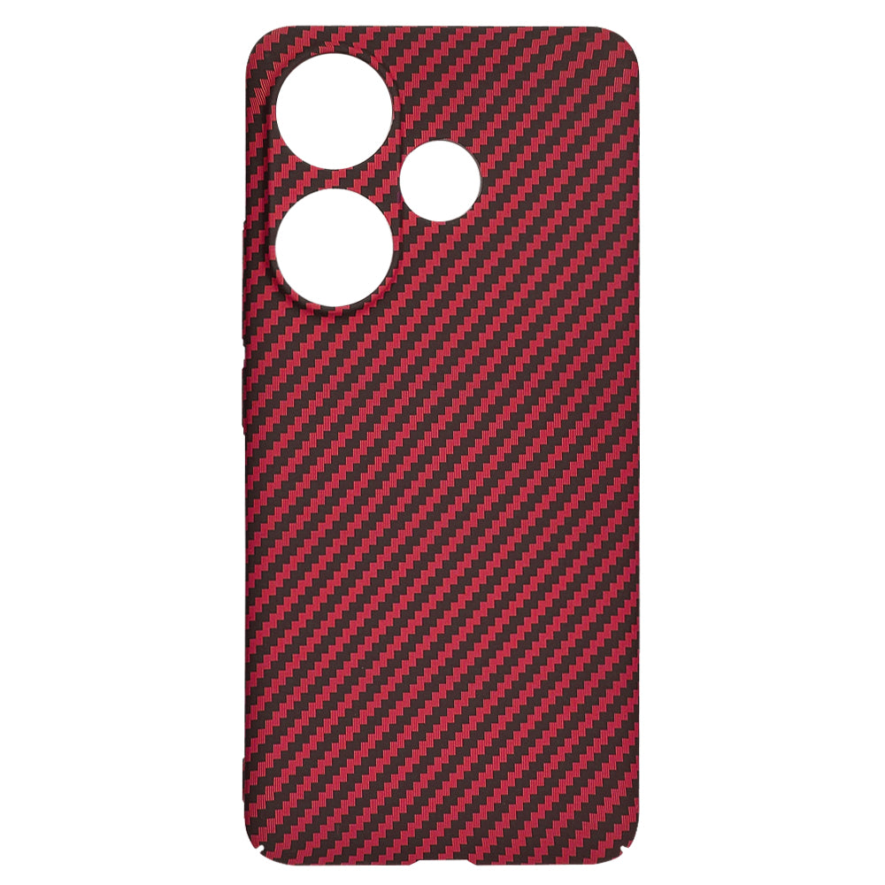 Funda para Xiaomi Poco F6, Techsuit, Carbonite FiberShell, Roja