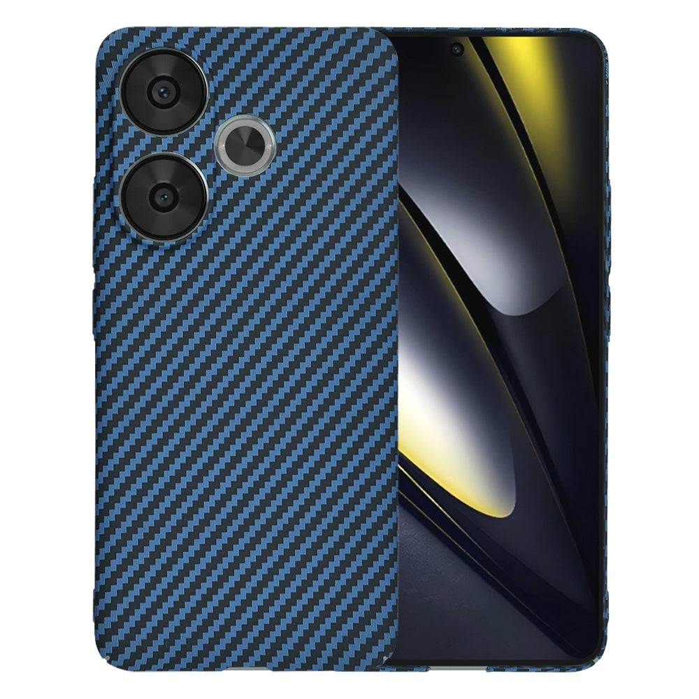 Funda para Xiaomi Poco F6, Techsuit, Carbonite FiberShell, Turquesa
