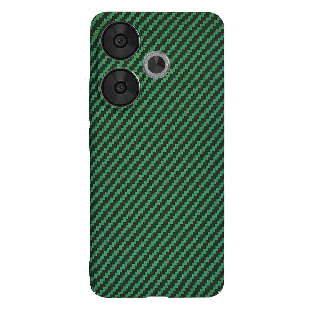 Funda para Xiaomi Poco F6, Techsuit, Carbonite FiberShell, Verde