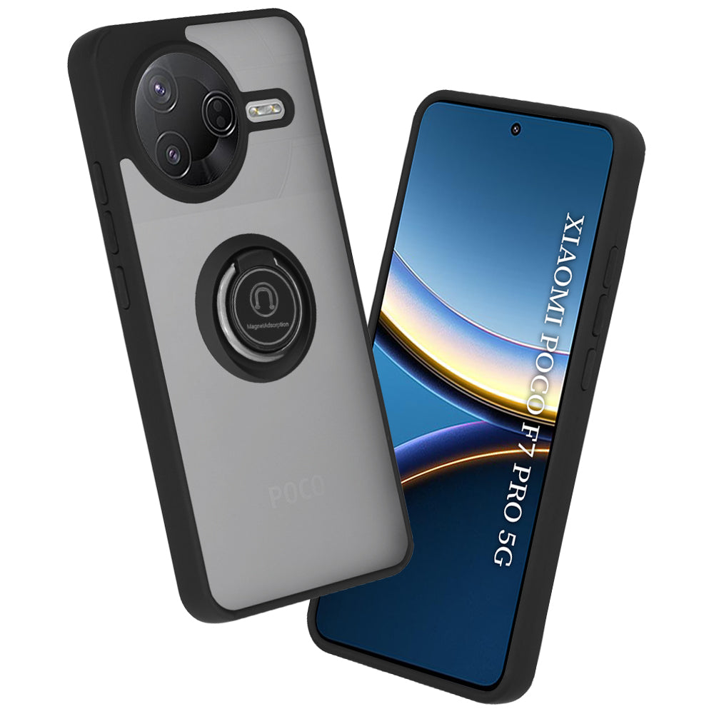 Funda para Xiaomi Poco F7 Pro, Techsuit, Glinth, Negra