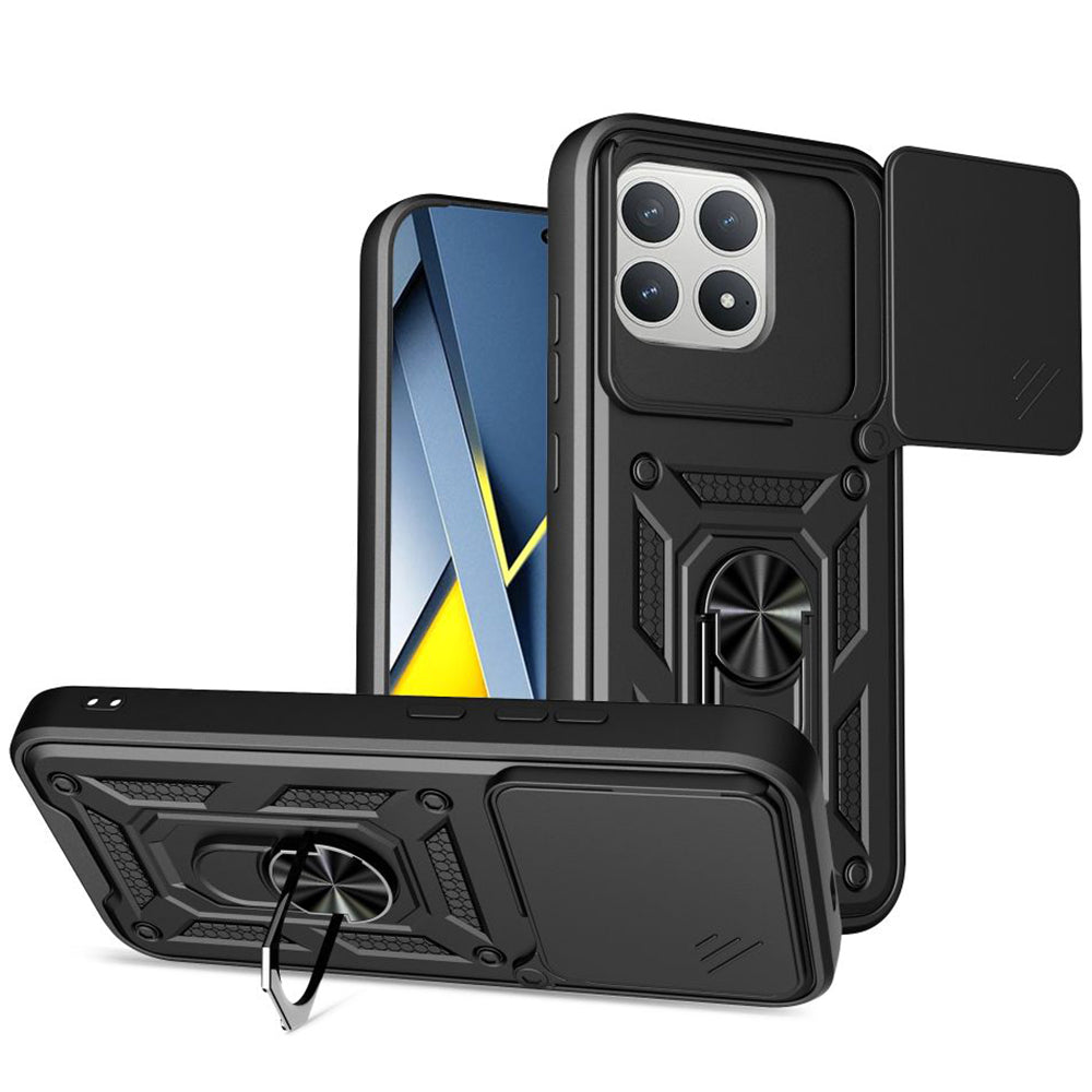 Funda para Xiaomi Poco F8 Pro, Techsuit, CamShield, Negra