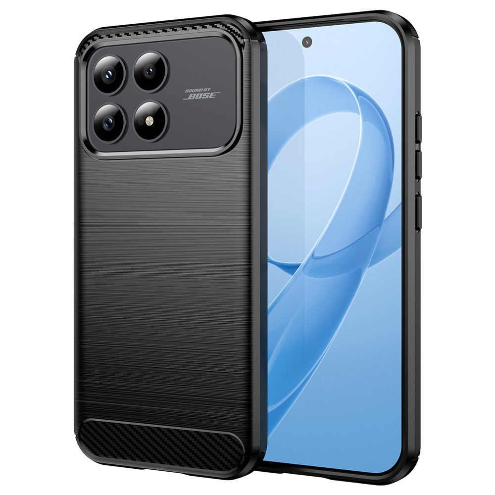 Funda para Xiaomi Poco F8 Pro, Techsuit, Carbono, Negra