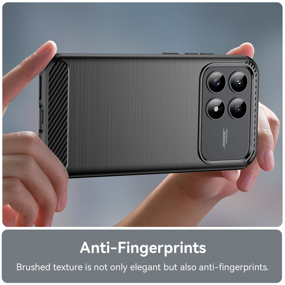 Funda para Xiaomi Poco F8 Pro, Techsuit, Carbono, Negra