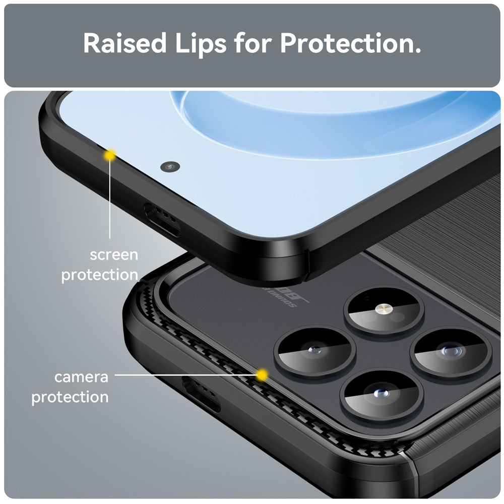 Funda para Xiaomi Poco F8 Pro, Techsuit, Carbono, Negra