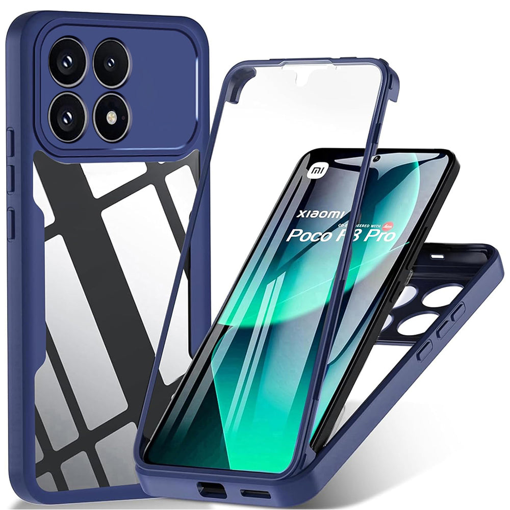 Funda para Xiaomi Poco F8 Pro, Techsuit, ColorVerse 360, Azul