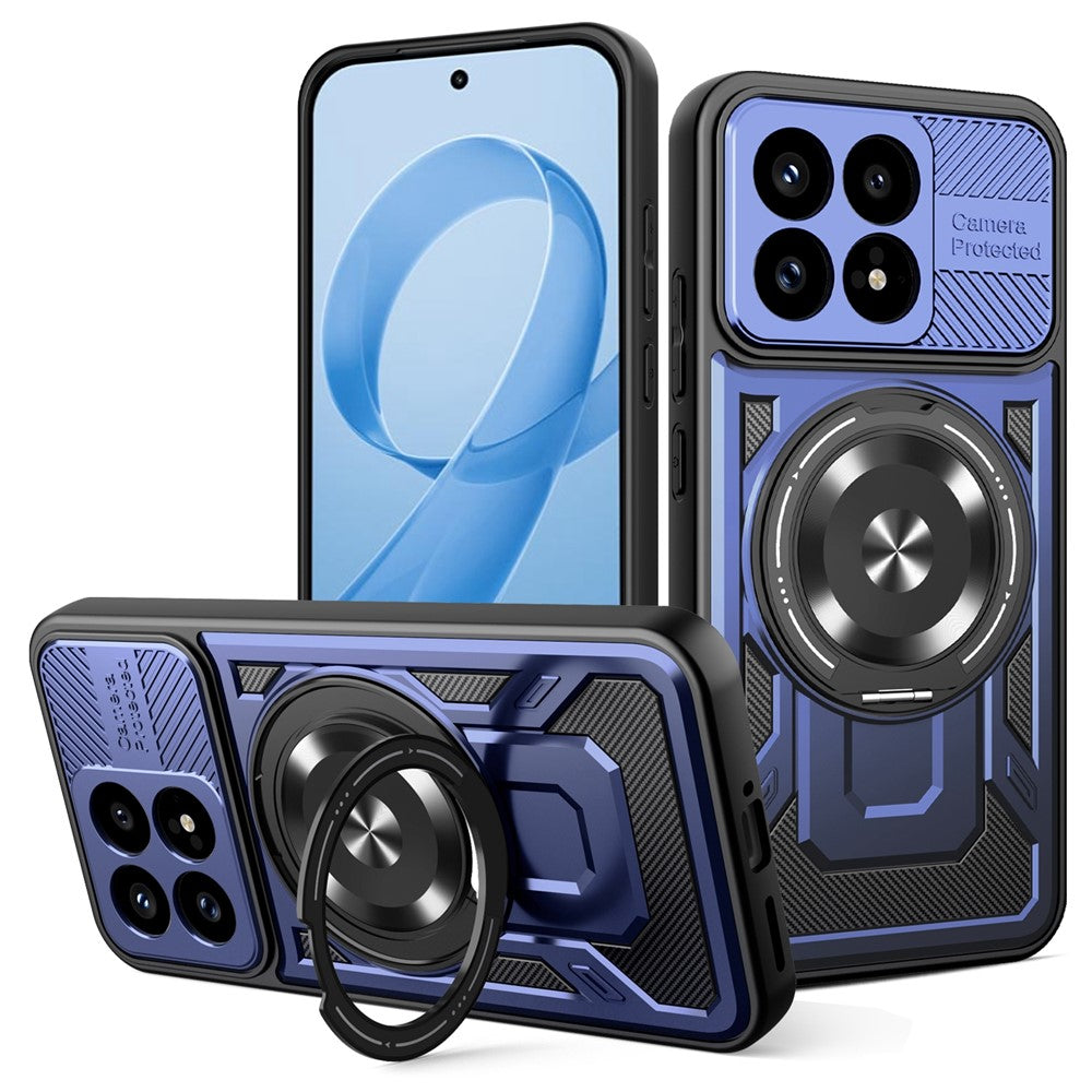 Funda para Xiaomi Poco F8 Pro, Techsuit, RuggedCam, Azul