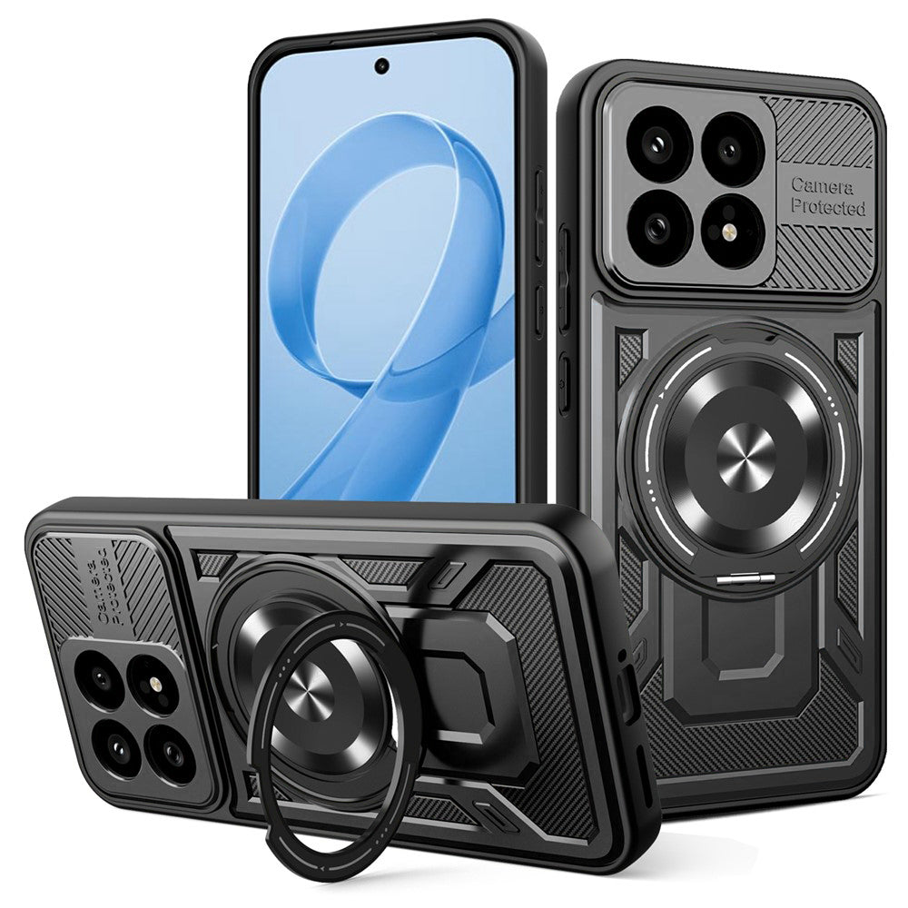 Funda para Xiaomi Poco F8 Pro, Techsuit, RuggedCam, Negra