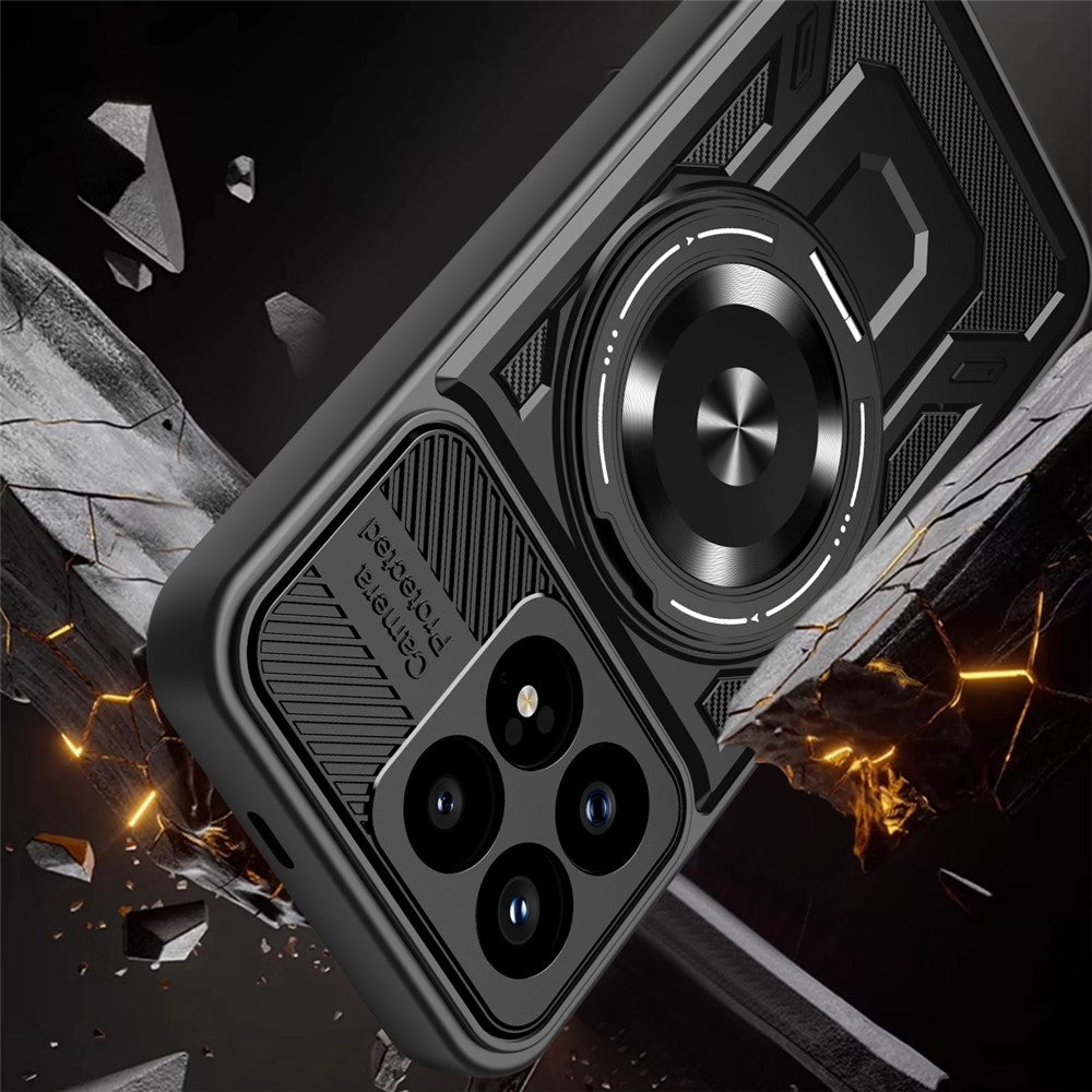 Funda para Xiaomi Poco F8 Pro, Techsuit, RuggedCam, Negra