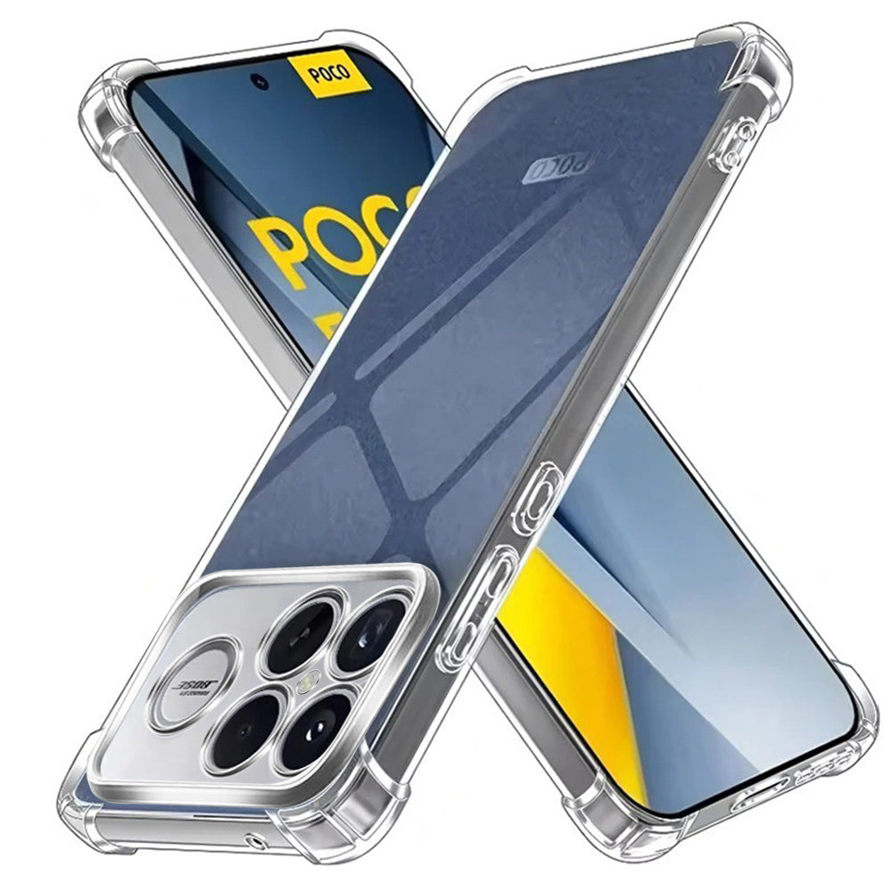 Funda para Xiaomi Poco F8 Ultra, Techsuit, Shockproof Clear, Transparente