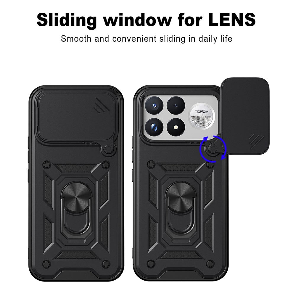 Funda para Xiaomi Poco F9 Ultra, Techsuit, CamShield, negra